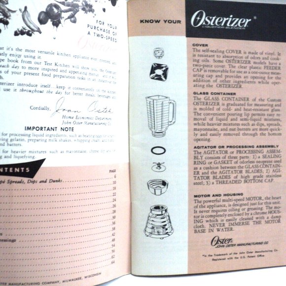 Lot of 3 Books, 2 Osterizer Blender Cookbooks, 1 Whirlpool Freezer Preserve Food - Picture 8 of 8